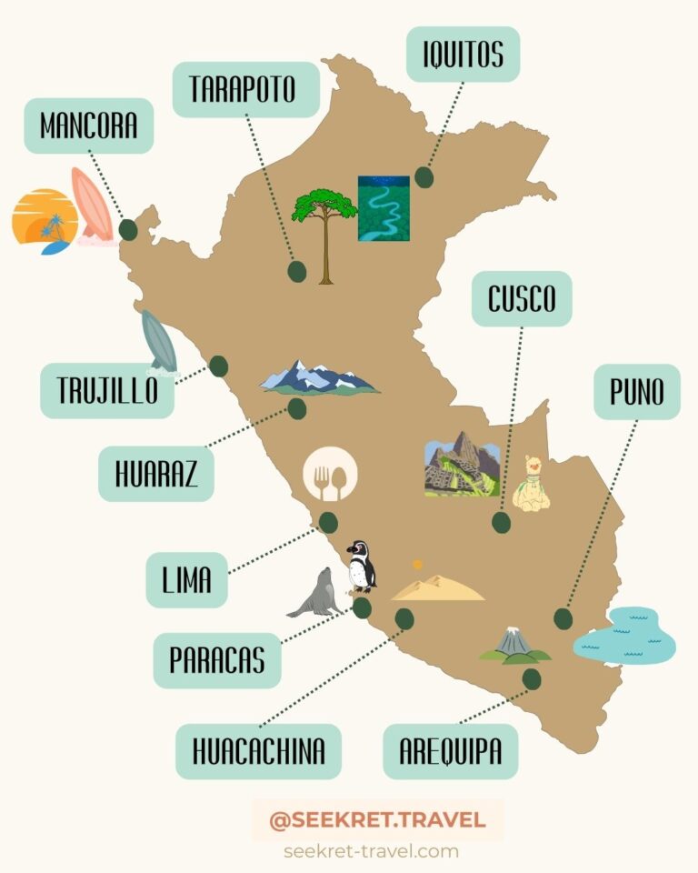 秘魯旅遊地圖 Peru Travel Map